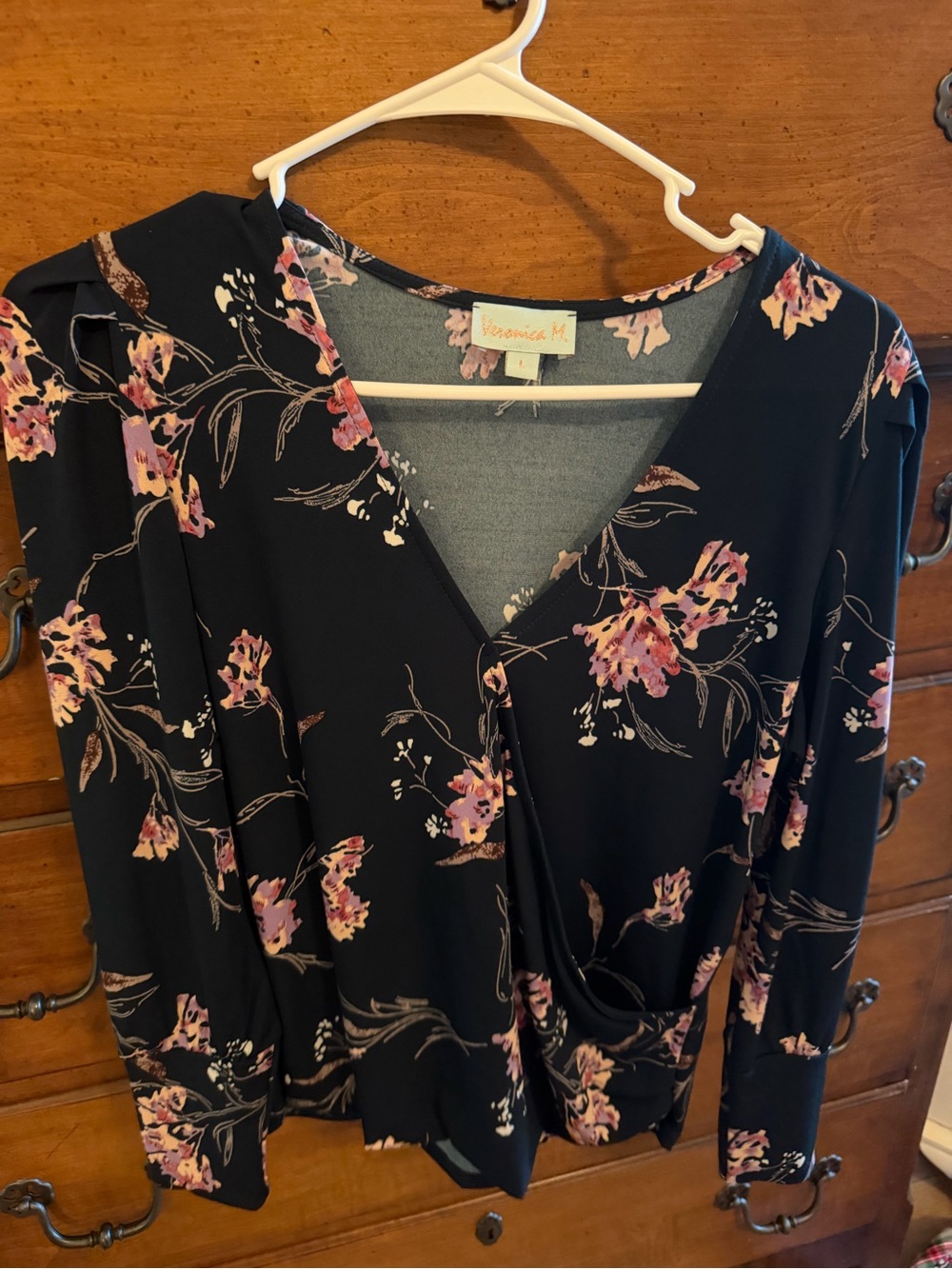 Veronica M Floral Wrap Blouse